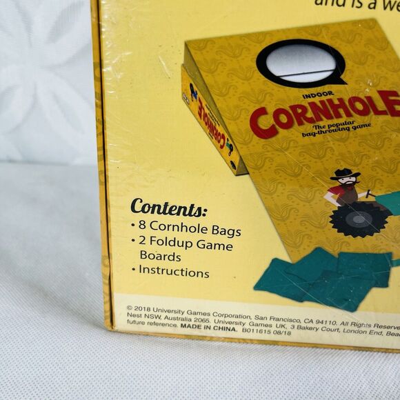 Indoor Cornhole Game Bean Bag Board Front Porch Classics New Sealed - Picture 3 of 4